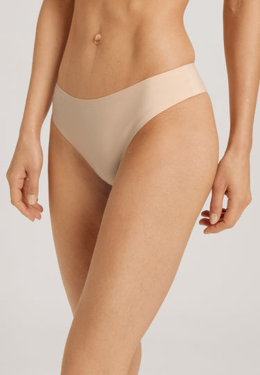 Invisible Touch Microfiber Seamless Thong | Beige 71140-274